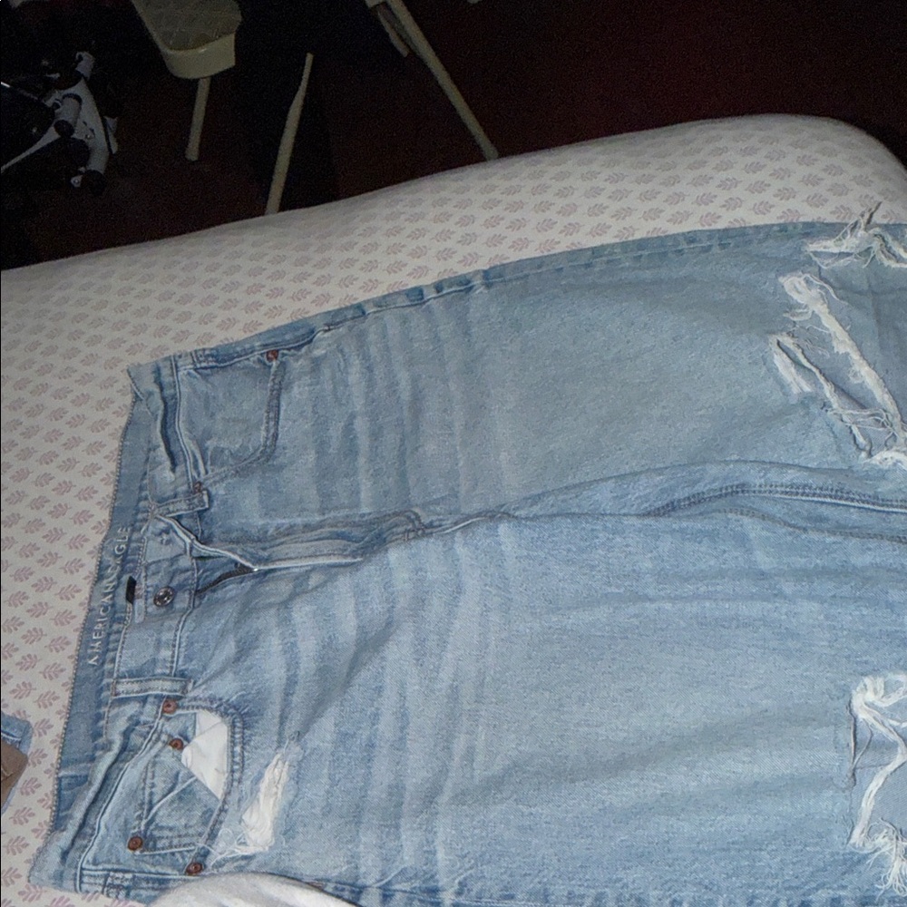 Light Blue Distressed Jeans